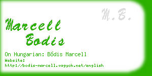 marcell bodis business card